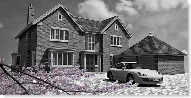 Proposed new six bedroom house in Beaconsfield