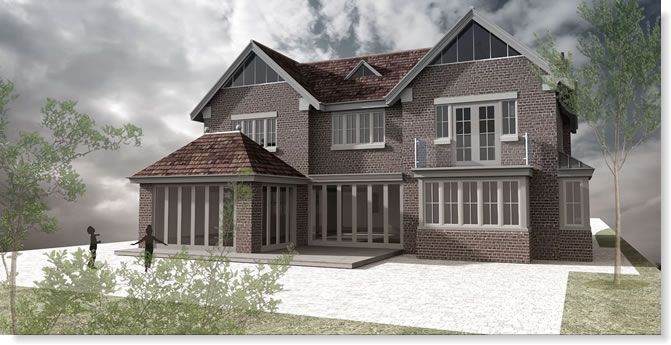 Proposed new six bedroom house in Beaconsfield